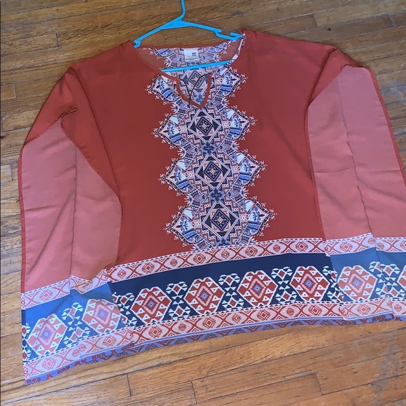 Pink owl Aztec Top - Picture 6 of 9